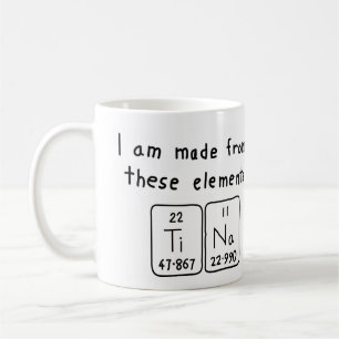 Mugg för Tina periodisk bordnamn