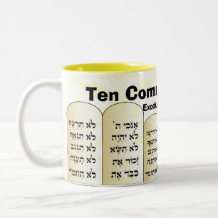 Mugg för tio commandments