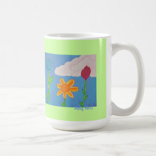 Mugg för tre blommor
