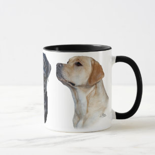 Mugg för tre Labrador Retrievers