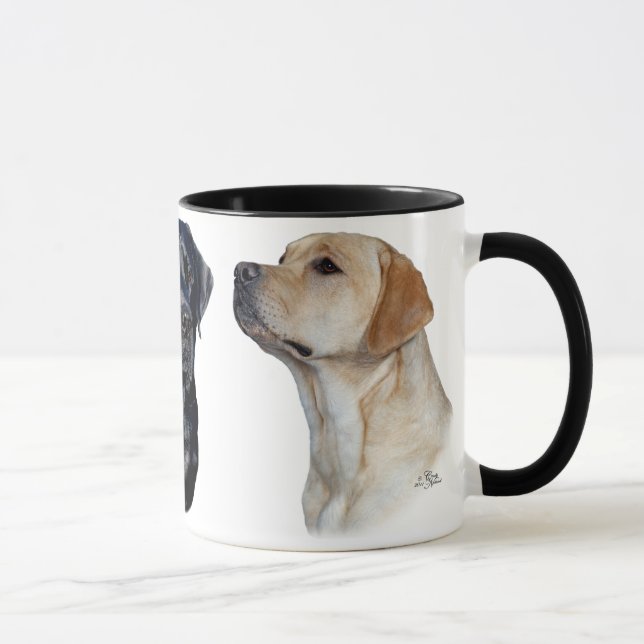 Mugg för tre Labrador Retrievers (Höger)
