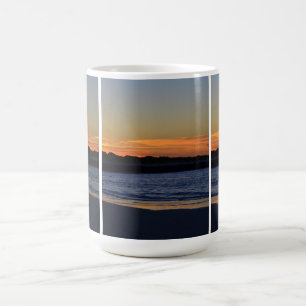 Mugg för Triptych för soluppgångstrandplats