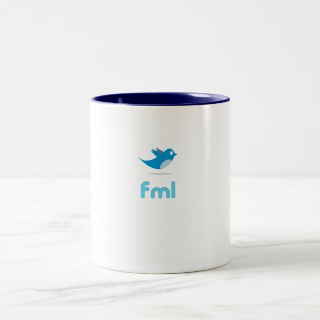 Mugg för Twitter "FML" (Center)