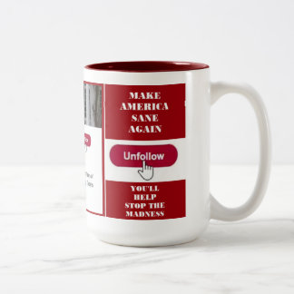 Mugg för Unfollow trumfTwitter