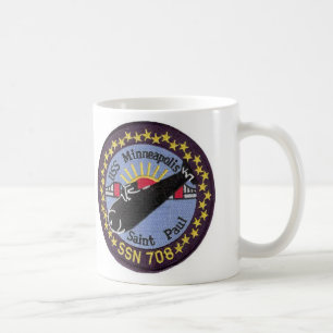 Mugg för USS Minneapolis St Paul SSN 708