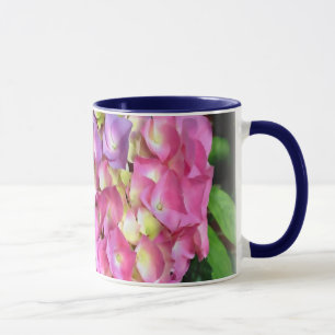 Mugg för vanlig hortensiablommablommar