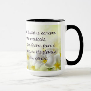 Mugg för vänskapcitationsteckenkaffe