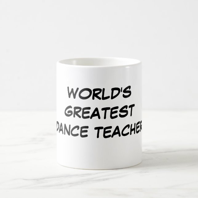 Mugg "för världsmästaredanslärare" (Center)