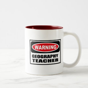Mugg för varningsGEOGRAFILÄRARE