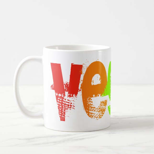 Mugg för VeganGrungeregnbåge (Vänster)
