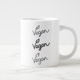 Mugg för Vegantypografibenporslin Jumbo Mugg