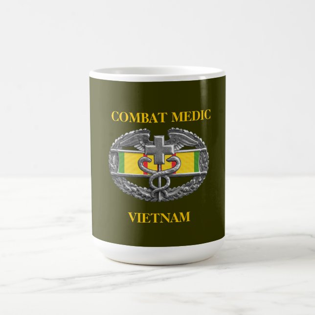 Mugg för Vietnam tjänste- bandbakgrund CMB (Center)
