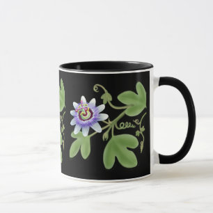 Mugg för Vine för blåttpassionblomma