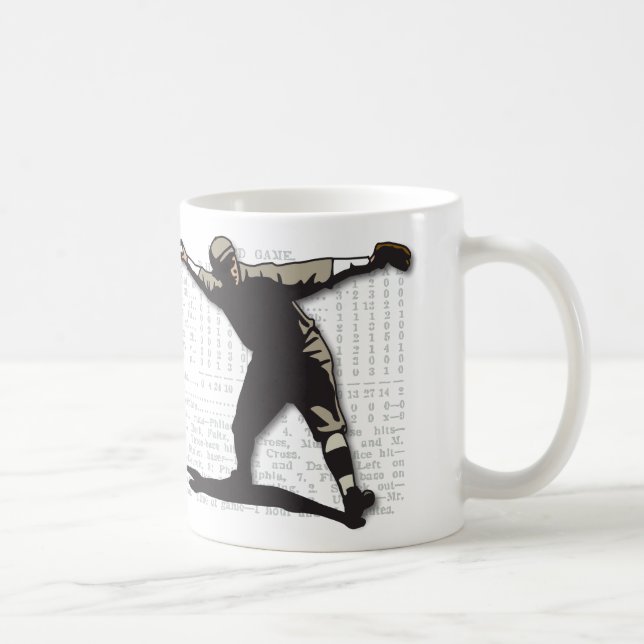 Mugg för vintagebaseballkanna (Höger)