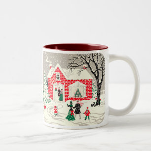 Mugg för vintagebygdhälsningar