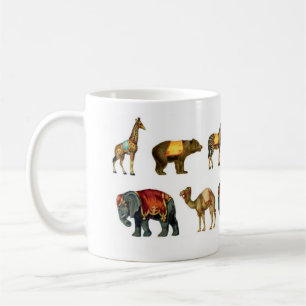 Mugg för vintagecirkusdjur