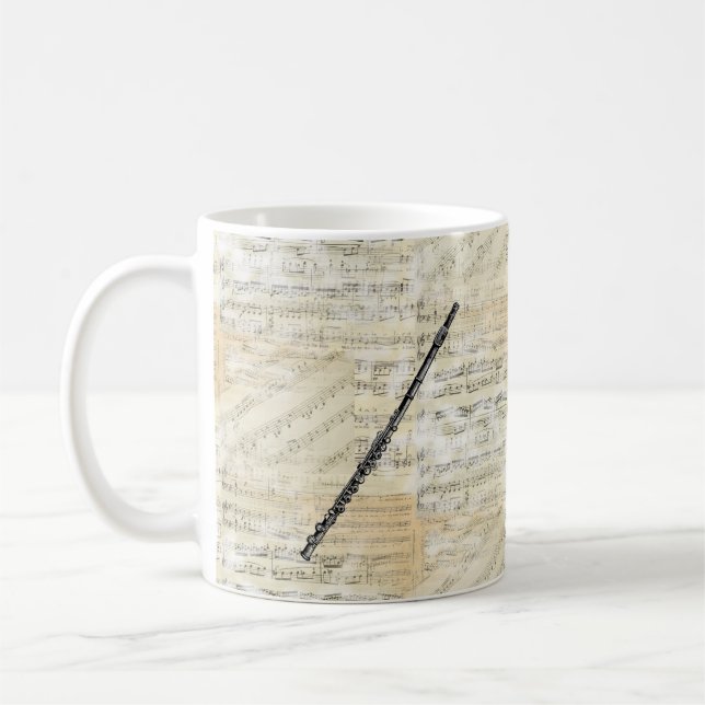 Mugg för vintageflöjtmusik (Vänster)