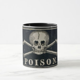 Mugg för vintagegiftetikett