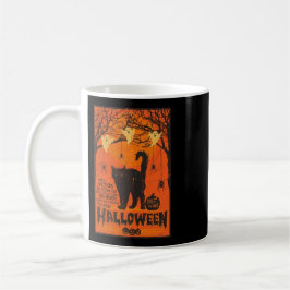 Mugg för vintageHalloween kaffe