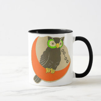 Mugg för vintageHalloween uggla