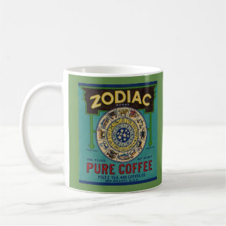 Mugg för vintagekaffeetikett (Zodiackaffe)