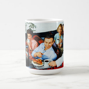 Mugg för vintagekonstkaffe