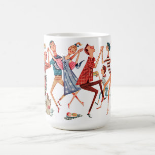 Mugg för vintagepartyillustration