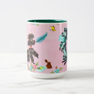 Mugg för vintagepudelkaffe