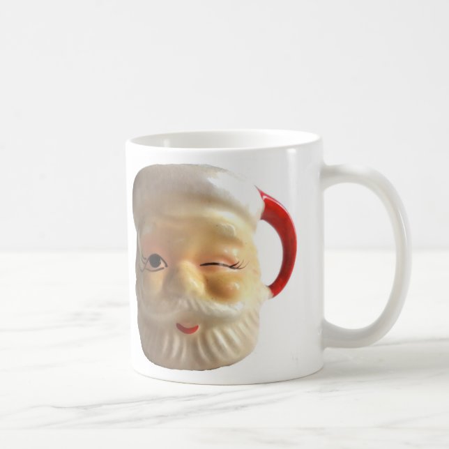Mugg för vintageSanta mugg (att blinka) (Höger)