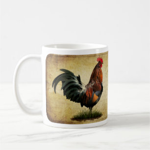 Mugg för vintagetuppkaffe
