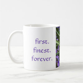 Mugg för Violets för alfabetiskdeltaPi