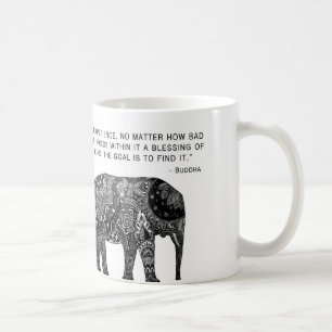 Mugg för vishetBuddha elefant