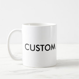 Mugg för VIT 11oz för beställnings- klassiker