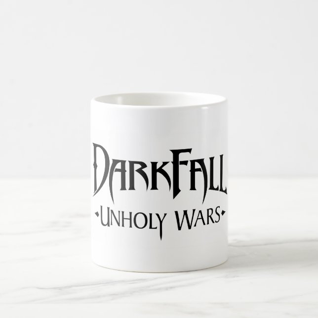 Mugg för vit för Darkfall Unholy krigklassiker (Center)