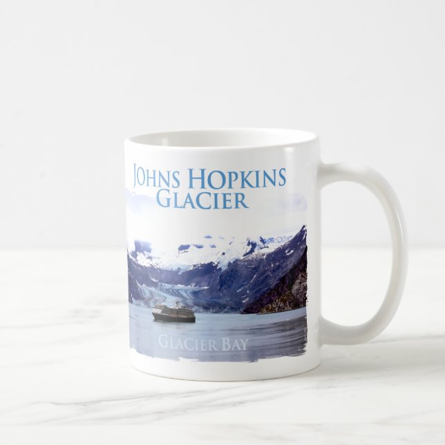 Mugg för vit för Johns Hopkins glaciärklassiker (Höger)