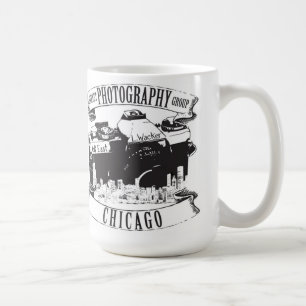 Mugg för vit för klassiker för grupp för Chica