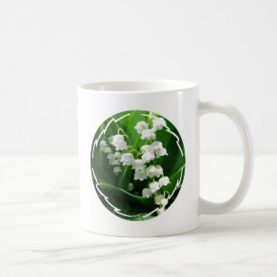 Mugg för vitliljekonvaljkaffe