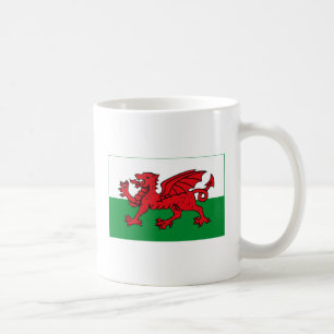 Mugg för Wales flagga (tända)