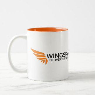 Mugg för WINGSPANhemsändninglogotyp