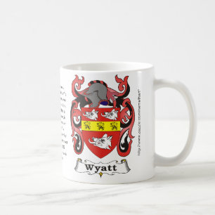 Mugg för Wyatt familjvapensköld