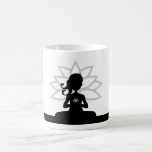 Mugg för YogaSilhouettekaffe