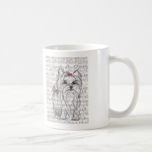 Mugg för Yorkie Yorkshire Terrierkaffe (Höger)