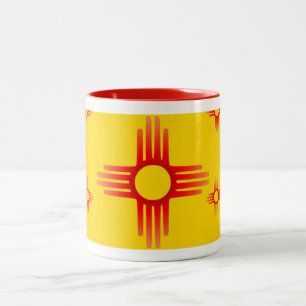 Mugg för Zia solsymbol