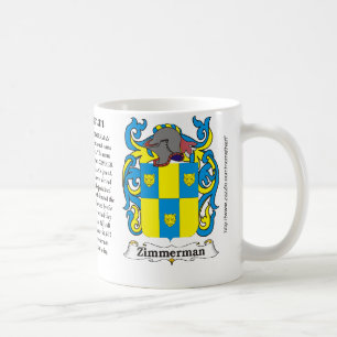Mugg för Zimmerman familjvapensköld