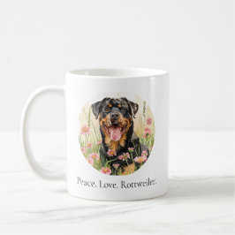 Mugg – Fred kärlek Rottweiler – Akvarell