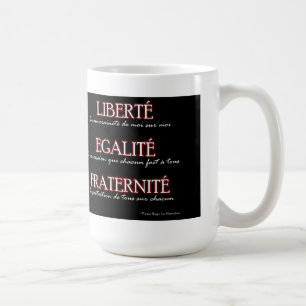Mugg: Frihet jämställdhet, broderskap Kaffemugg