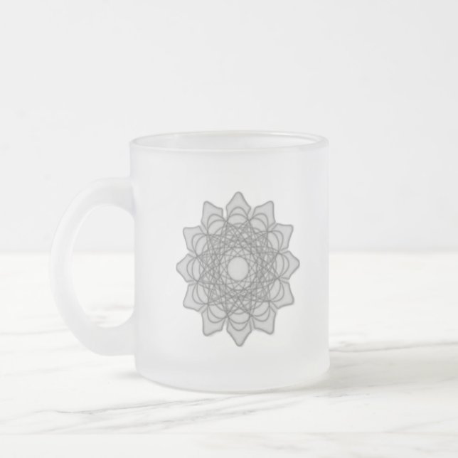 MUGG-FROSTED GLASS ART STIL DESIGN FROSTAD GLASMUGG (Vänster)