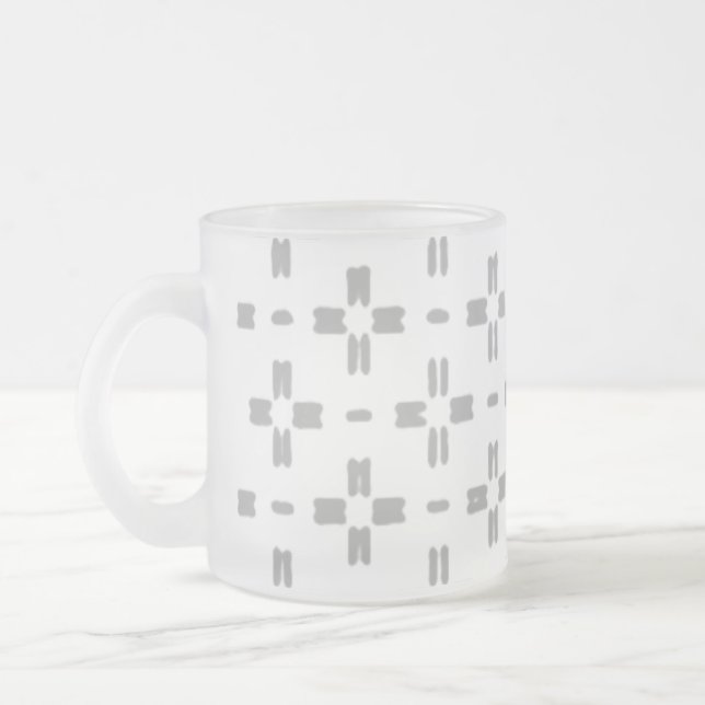MUGG-FROSTED GLASS ART STIL DESIGN FROSTAD GLASMUGG (Vänster)