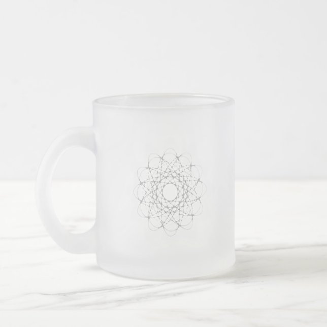 MUGG-FROSTED GLASS ART STIL DESIGN FROSTAD GLASMUGG (Vänster)