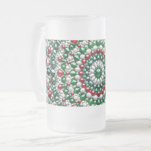 Mugg, fryst, med Färg-design Frostat Ölglas